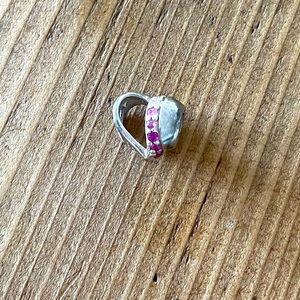 Chamilia silver&pink heart charm
